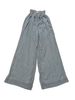 Joie Light Blue Smocked Wide-Leg Pants
